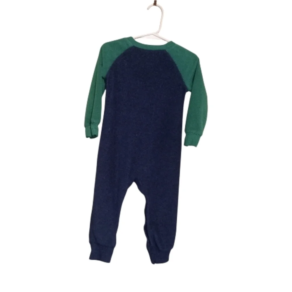 Carter's Boys Cozy Green, Blue Brown, White and Yellow Bear One Piece 18 Months!